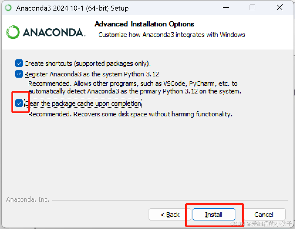 选择清除缓存,并安装